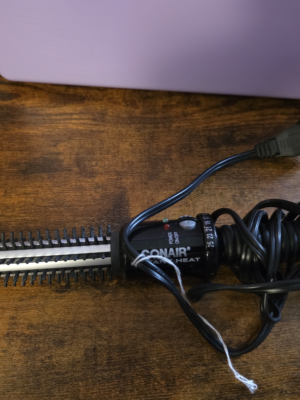 Conair Black Heated Styling Brush - Corded Hot Air Hair Tool